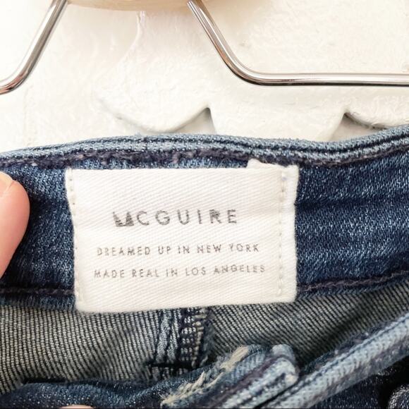 McGuire Denim Gotham Slim Zipper Fly Skinny Blue Jeans in Revel Revel Size 27 - Picture 4 of 8